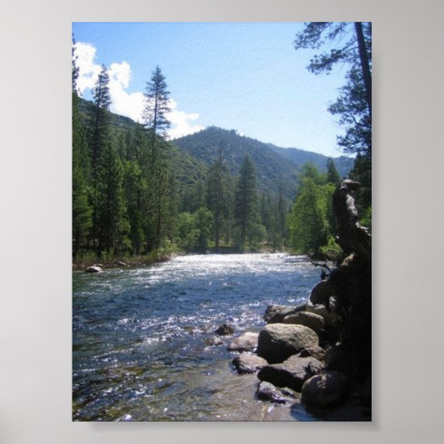 South Fork Kings River, King's Canyon, CA Poster (Vorne)
