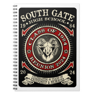 South Gate High School Rams Notebook Notizblock