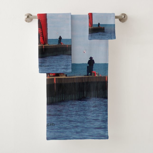 South Haven South Pierhead Leichttuch-Set Badhandtuch Set (Insitu)