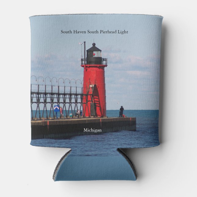 South Haven South Pierhead Light kann kühler werde Dosenkühler (Vorderseite)