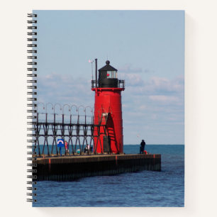 South Haven South Pierhead Light Notebook Notizbuch