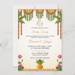 South Indian Kalyanam Wedding Invitation Card Einladung