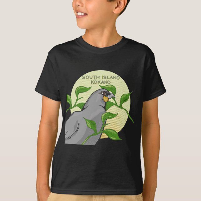 South Island Kokako T-Shirt (Vorderseite)