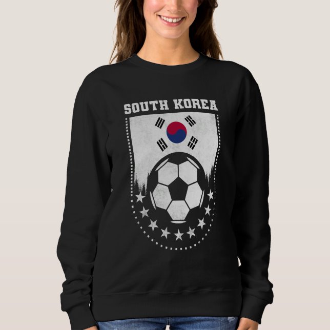South Korea Flag Soccer Fan Sweatshirt (Vorderseite)