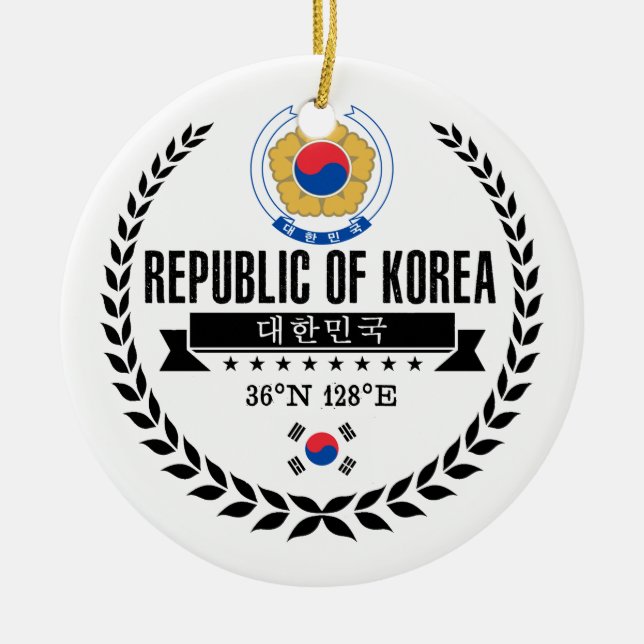 South Korea Keramik Ornament (Vorne)
