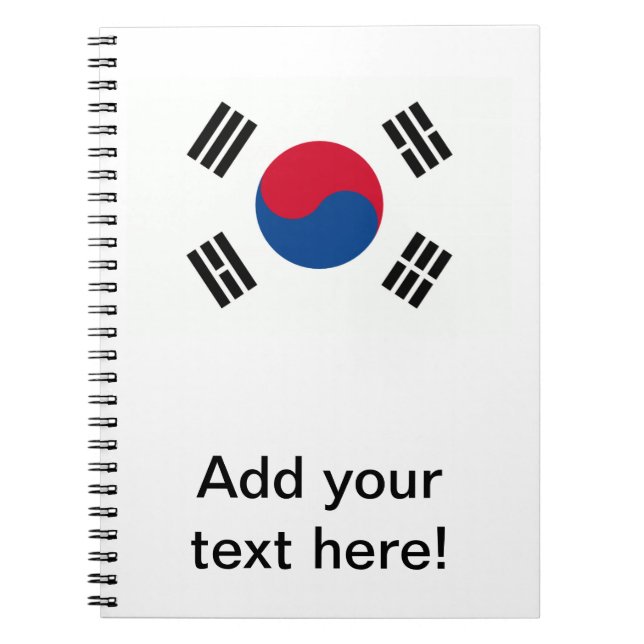 South Korea Notizblock (Vorderseite)