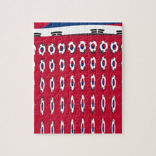 South Korea PolkaDot flag (Vertikal)