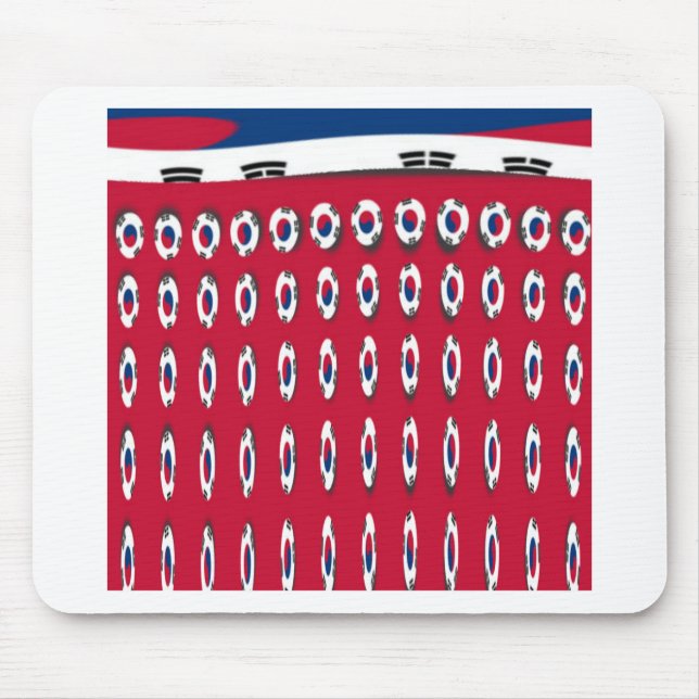 South Korea PolkaDot flag Mousepad (Vorne)