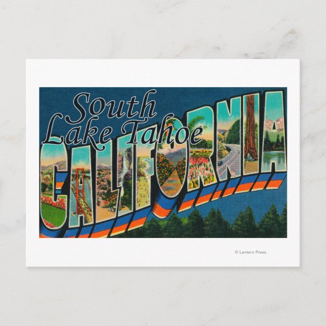 South Lake Tahoe, Kalifornien Postkarte (Vorderseite)