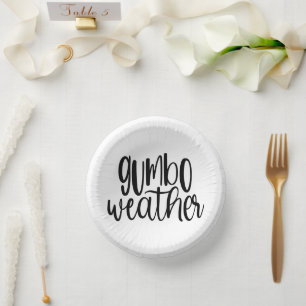South Louisiana Cajun Wedding Gumbo Bowls Pappteller