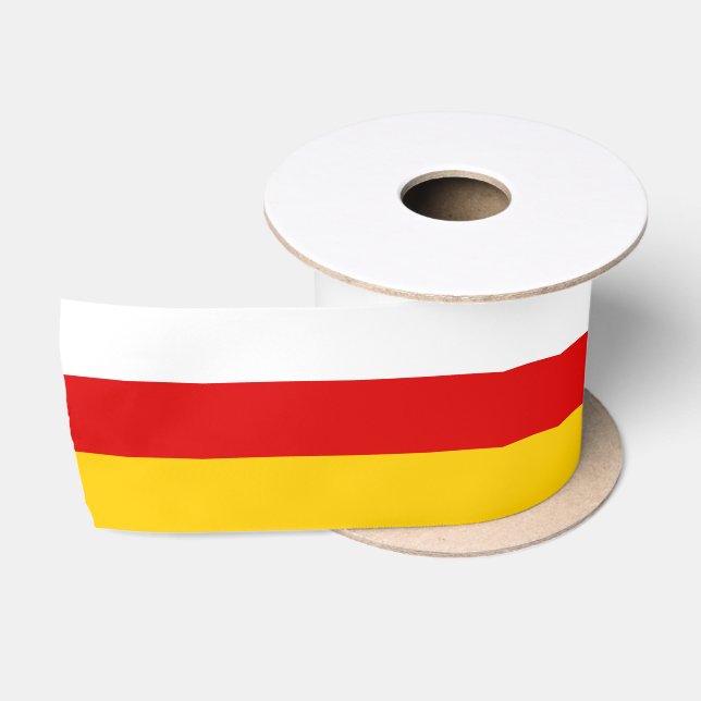South Ossetia Flag Satinband (Spule)