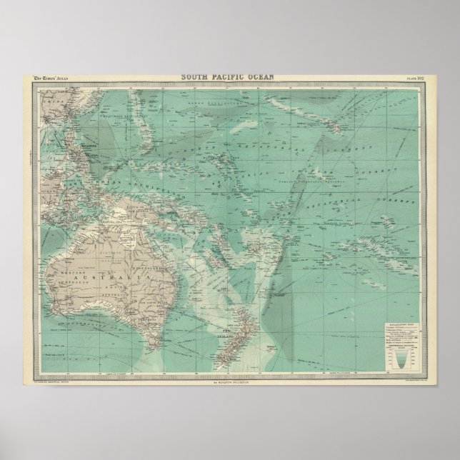 South Pacific Ocean Poster (Vorne)