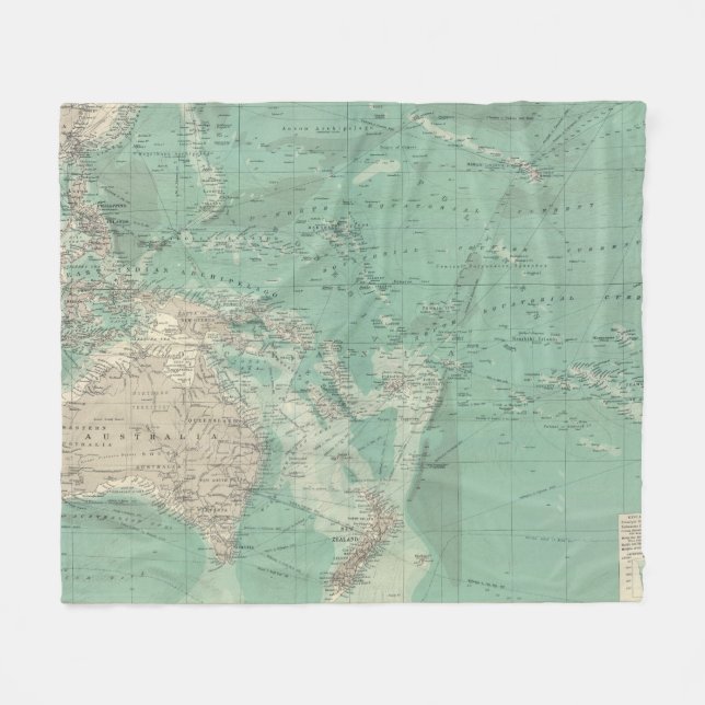 South- Pacificozean Fleecedecke (Vorderseite (Horizontal))