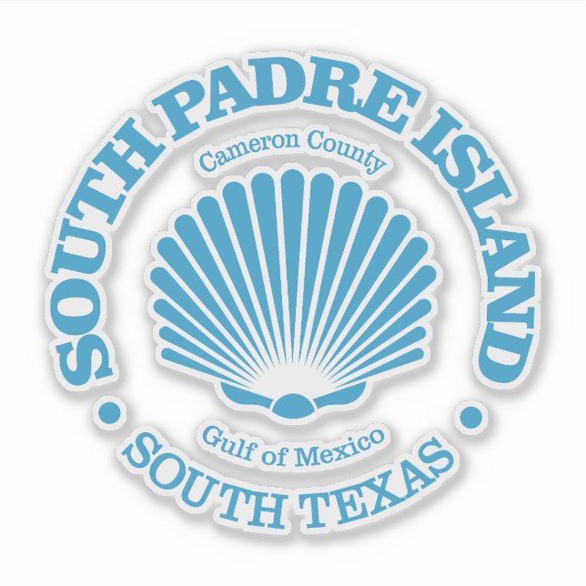 South Padre Island (Seashell) Aufkleber (Vorderseite)