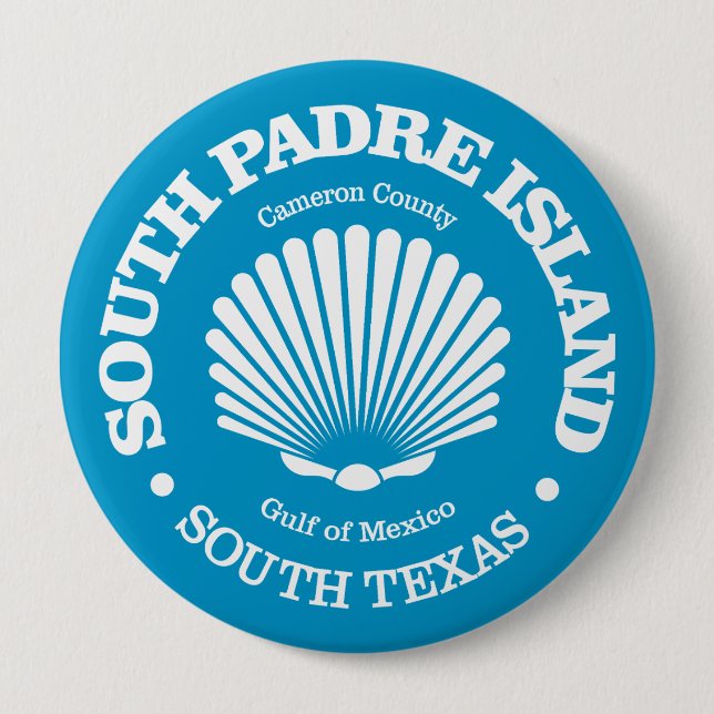 South Padre Island (Seashell) Button (Vorderseite)