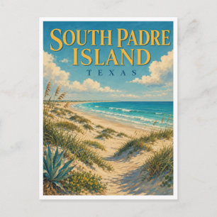 South Padre Island Texas Stranddünen GeoSaga Postkarte