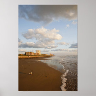 South Padre Island, Texas, USA Resort-Hotels, Poster