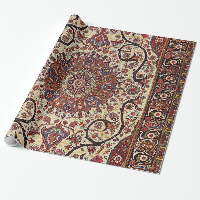South Persia Yezd Red Pink Green  Geschenkpapier (Ungerollt)