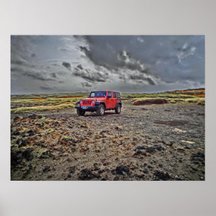 South Point Hawaii jeep aventure hors-bord affiche