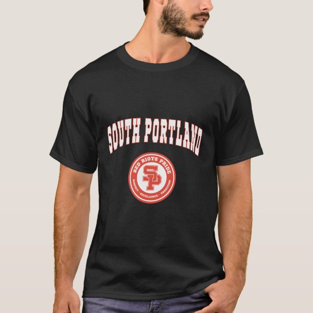 South Portland High School Red Riots T-Shirt (Vorderseite)