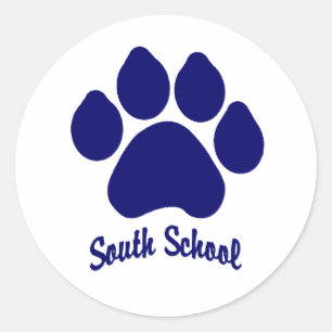 South School Paw Sticker