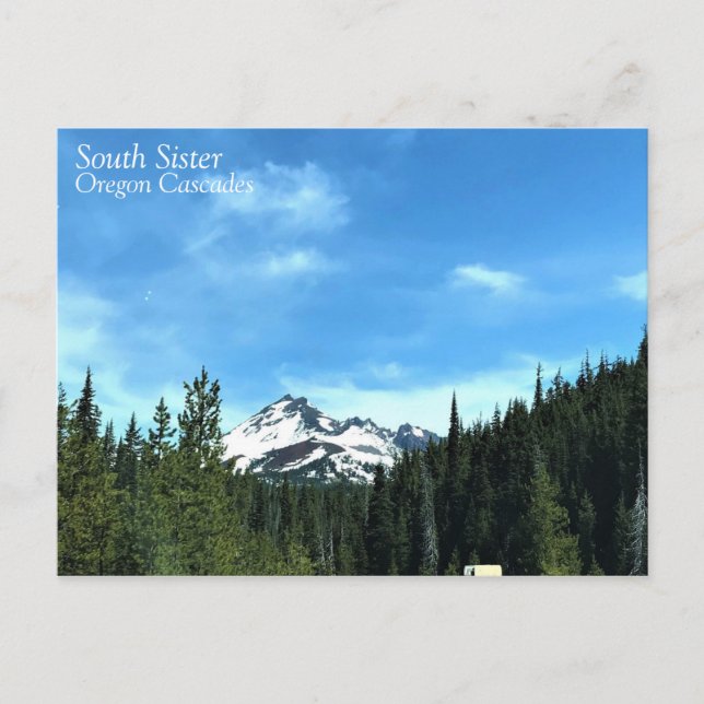 South Sister, Oregon Postkarte (Vorderseite)