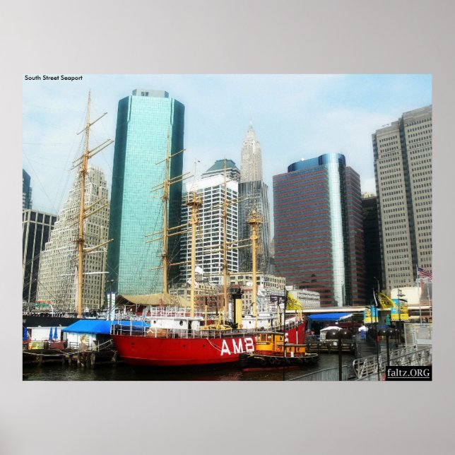 South Street Seaport, NYC Poster (Vorne)
