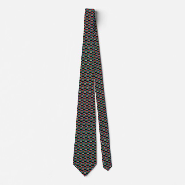 South Sudan Flag Honeycomb-Krawatte Krawatte (Vorderseite)