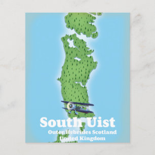 South Uist Äußere Hebriden Schottland Karte