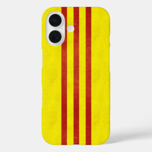 South Vietnam Light Grunge Flag iPhone 16 Hülle