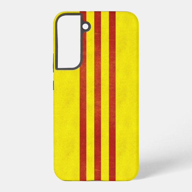 South Vietnam Light Grunge Flag Samsung Galaxy Hülle (Rückseite)