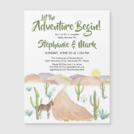 South West Desert Adventure Baby Shower Einladung