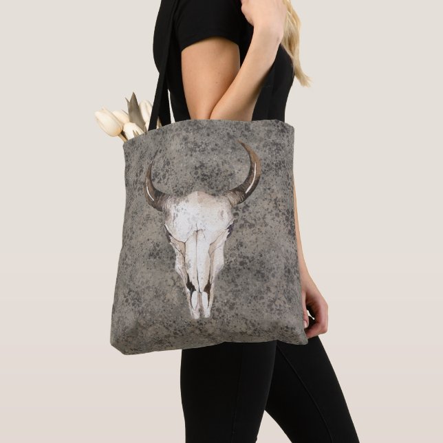 South-West Rustic Ranch Skull Brown Spritzer Tasche (Von Nahem)