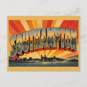 Southampton England Maritime Mündung Vintage Postkarte
