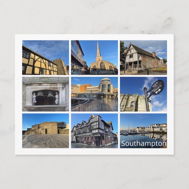 Southampton Holiday Postcard Feiertagspostkarte (Vorderseite)