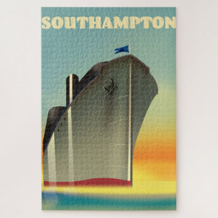 Southampton Kreuzfahrtschiff Reiseplakat