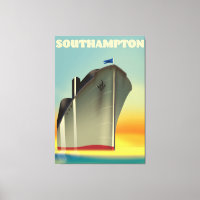 Southampton Kreuzfahrtschiff Reiseplakat