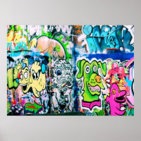 Southbank Graffiti - London Poster