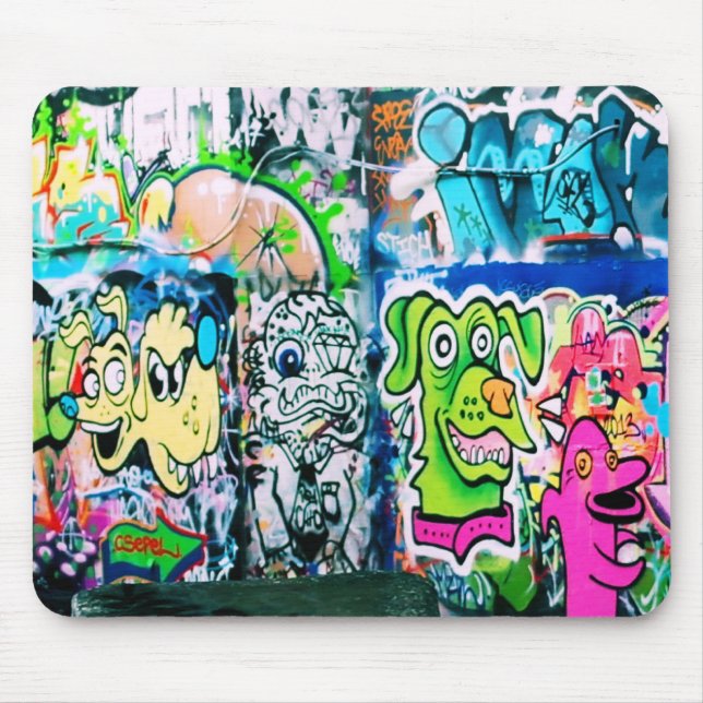 Southbank Skatepark Graffiti Mousepad (Vorne)