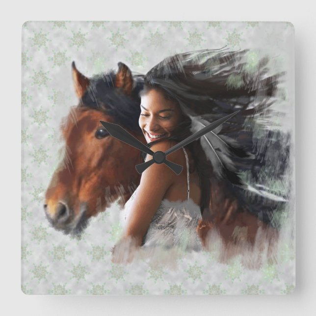 SOUTHBOUND - Wall-Uhr Quadratische Wanduhr (Vorderseite)