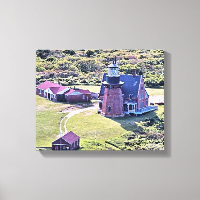 Southeast Lighthouse, Block Island Wrapped Canvas Leinwanddruck (Vorderseite)