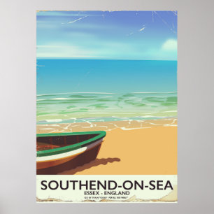 Southend-on-Sea, Essex Vintage Reiseposter Poster