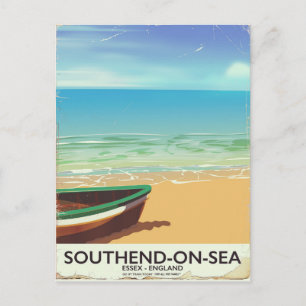Southend-on-Sea, Essex Vintage Reiseposter Postkarte