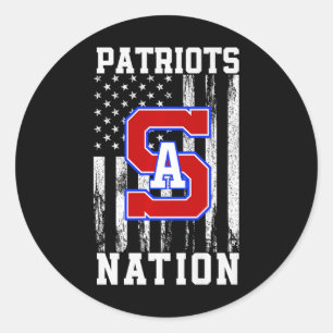 Southern Alamance Patriots Logo Nation Hs Runder Aufkleber