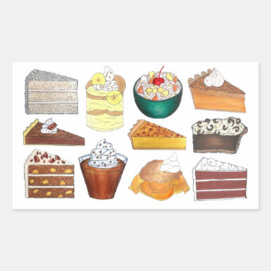 Southern Bakery Food Desserts USA Süd Rechteckiger Aufkleber