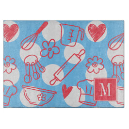 Southern Baking Polka Dot Pattern Recipe Schneidebrett