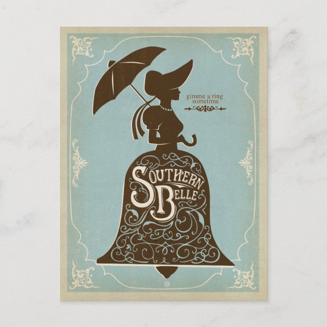 Southern Belle Postkarte (Vorderseite)