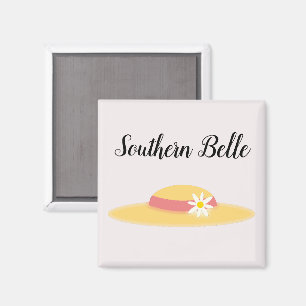Southern Belle Summer Daisy Hat Niedlicher Cartoon Magnet