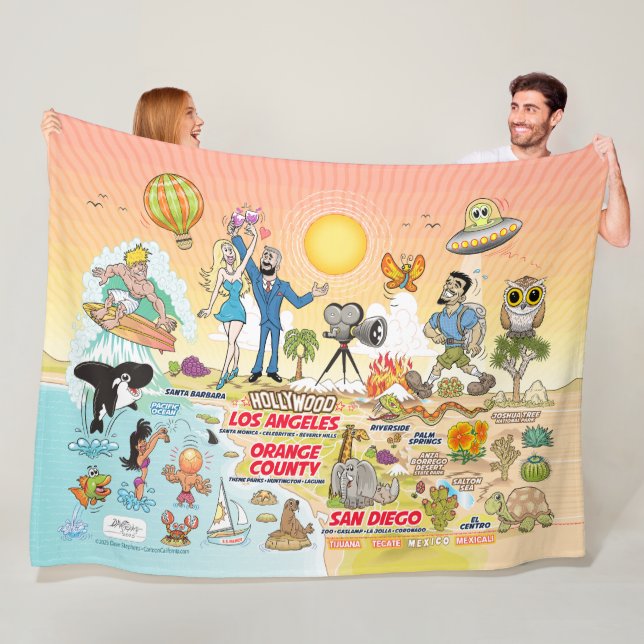 Southern California Fleece Blanket (Beispiel)