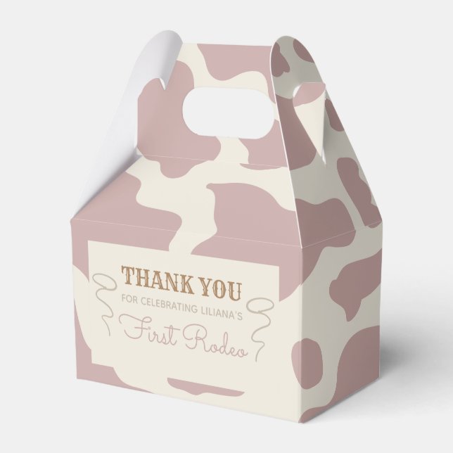 Southern Cowgirl Birthday Party Fevor Box Geschenkschachtel (Vorderseite)